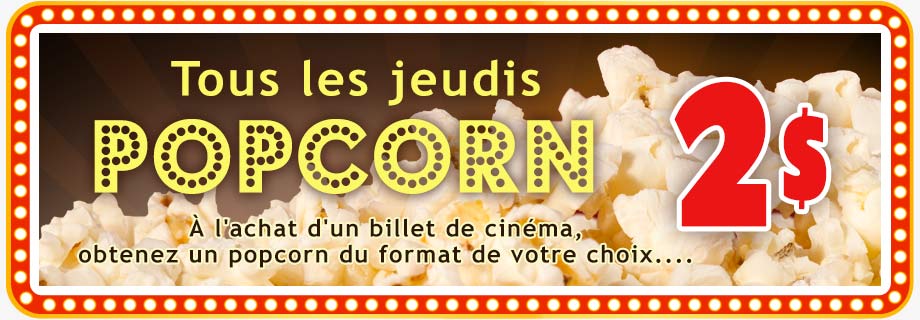 10 admissions pour 80 $ au Cinéma Péninsule
